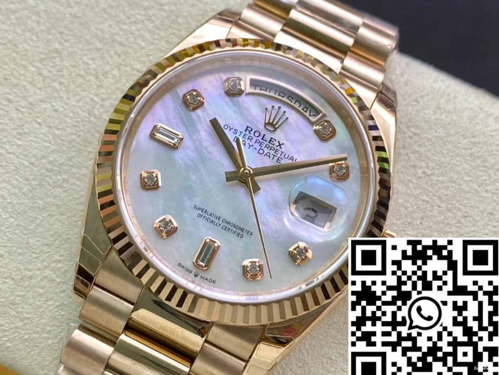 Factory Rolex Mother-Of-Pearl White Day EW M128235-0029 Dial Date 1001